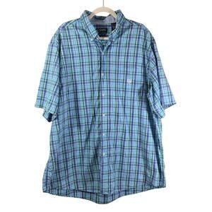 Chaps Ralph Lauren Easy Care Men's Cotton Polo 2XLT Button Down